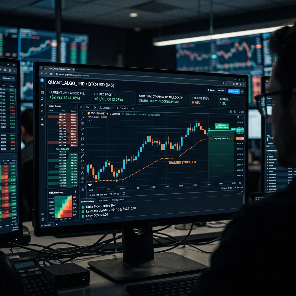 Algorithmic Trailing Stop Dashboard