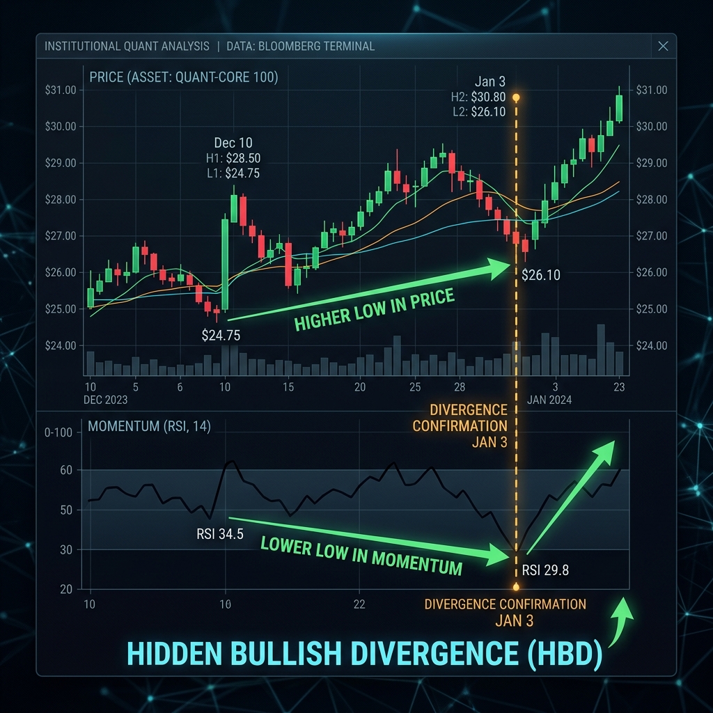 Hidden Bullish Divergence