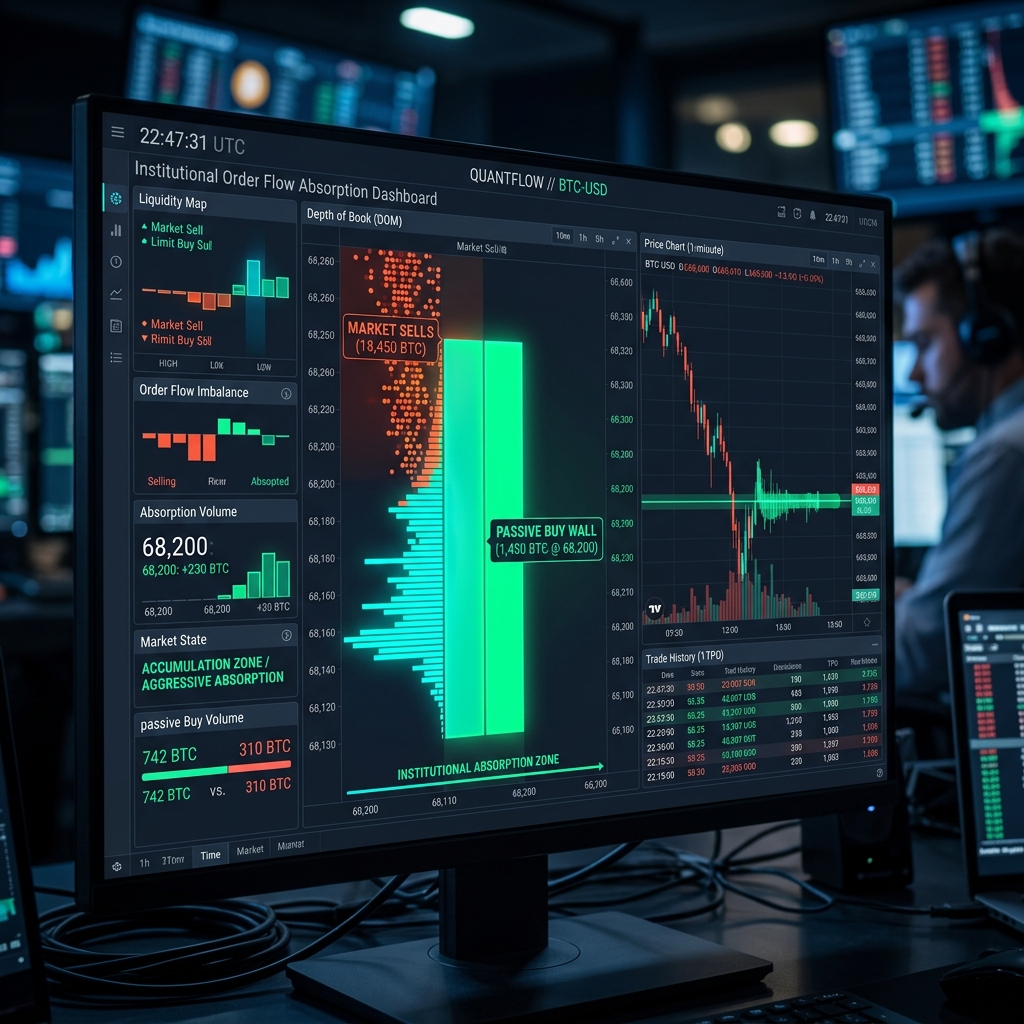 Order Flow Absorption Dashboard