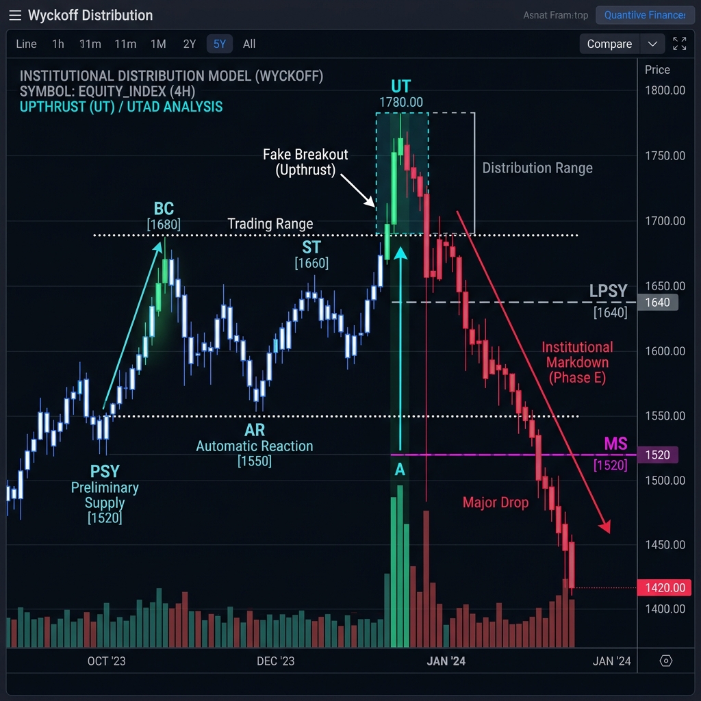 Wyckoff Distribution Upthrust